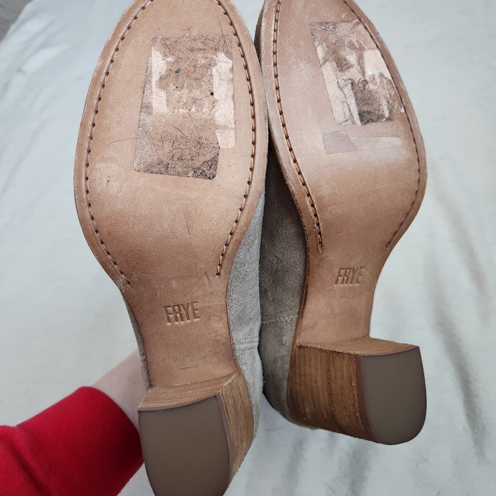 Frye Naomi Pickstitch Shootie Suede Ankle Boot Size 8.5 - Picture 5 of 6